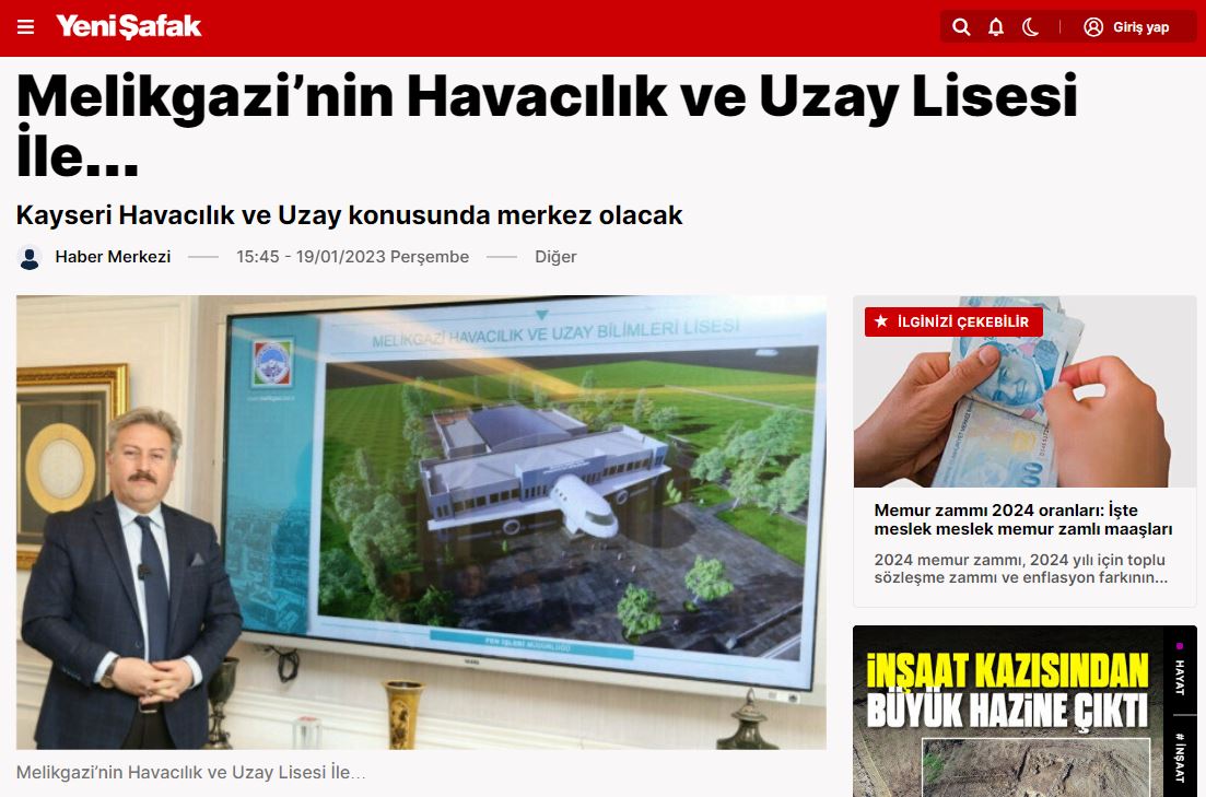 Mustafa Palancıoğlu Yenişafak Gazetesi'nde